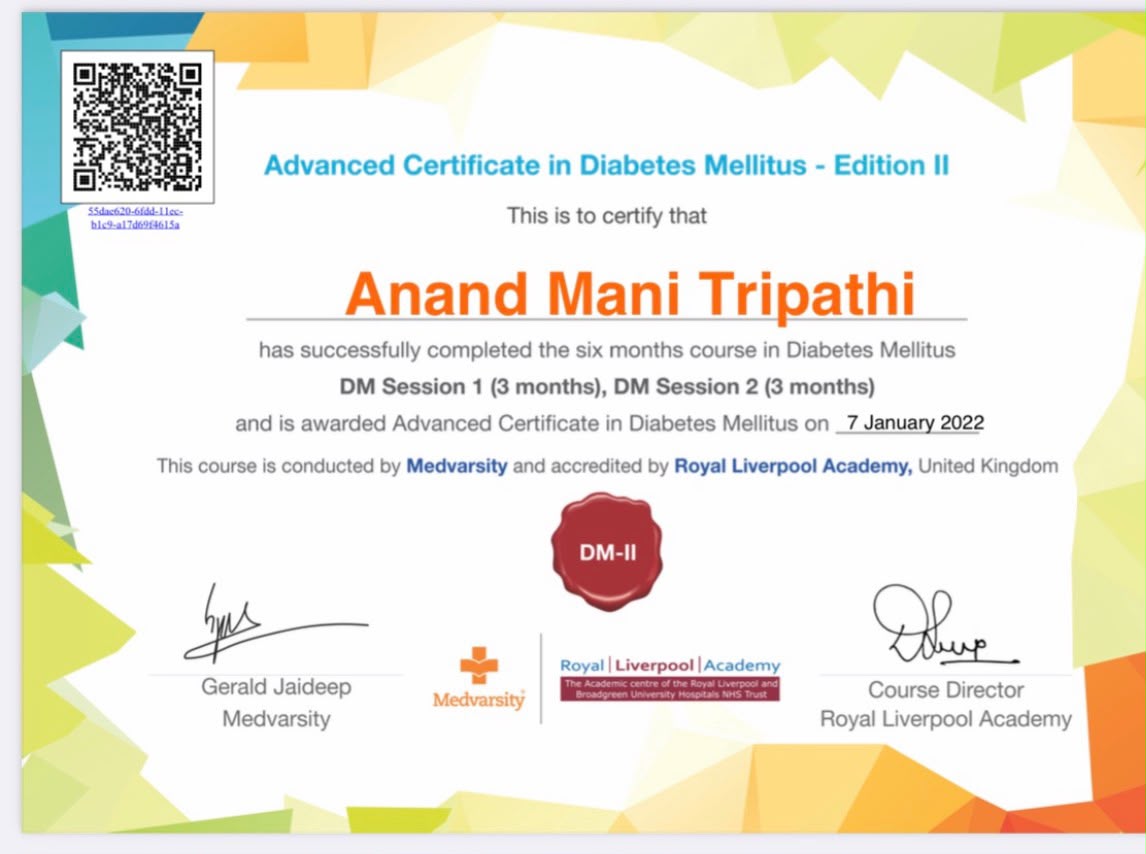 Advanced Certificate in Diabetes Mellitus — Edition II